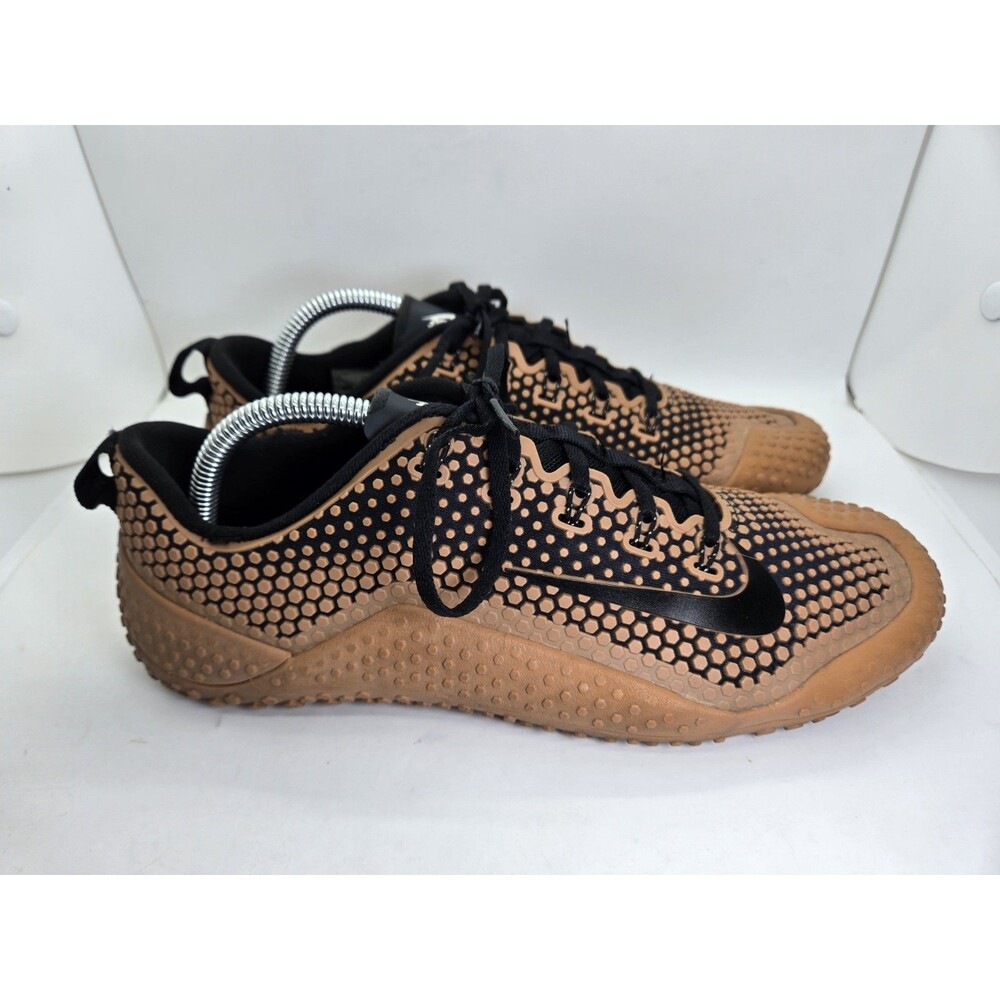 Nike Free Trainer 1.0 Shoes Men's 8 Tan Gum Training Athletic Workout Sneakers